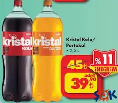 KRİSTAL KOLA 2,5 L fiyat ve kampanya bilgisi
